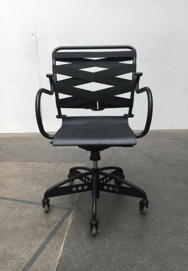 Illustration numéro 5 du produit Fauteuil pivotant vintage Canasta italien par Heron Parigi pour Heron Parigi Design