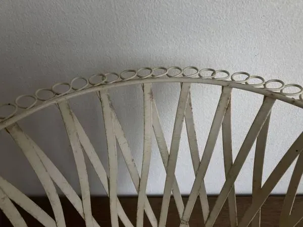 Illustration numéro 5 du produit Cache pot Médicis néo classique XXL en tôle ivoire XXL