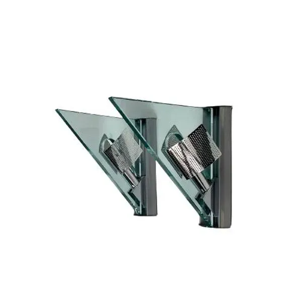 Illustration numéro 5 du produit Paire d'appliques vintage Icaro de Carlo Forcolini pour Artemide en verre et métal 1986