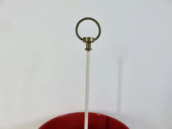 Illustration numéro 5 du produit Porte parapluies, pied tulipe, tôle émaillée et laiton, 1950