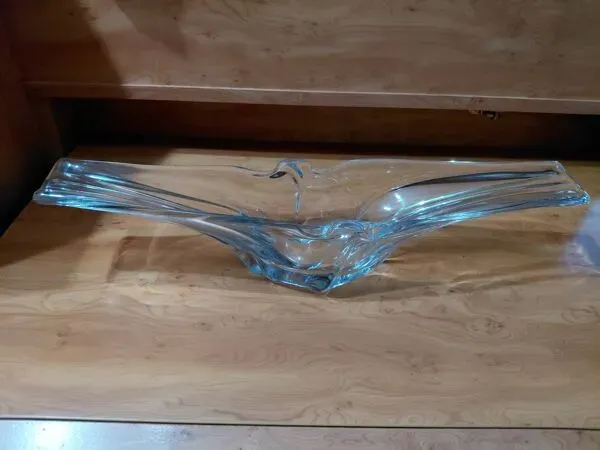 Illustration numéro 5 du produit Plat, sculpture en cristal ''Cristallerie Lorraine'' années 60-70