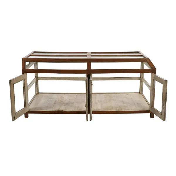 Illustration numéro 5 du produit Vitrine de présentation en bois sur pieds