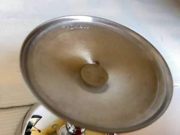 Illustration numéro 5 du produit 6 coupes à pied avec une frise à glace argenté en métal