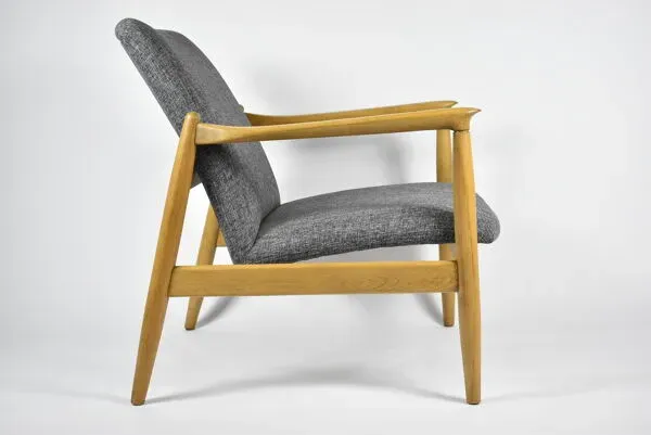 Illustration numéro 5 du produit Fauteuil restauré GFM-64, designer E.Homa, années 1960, gris