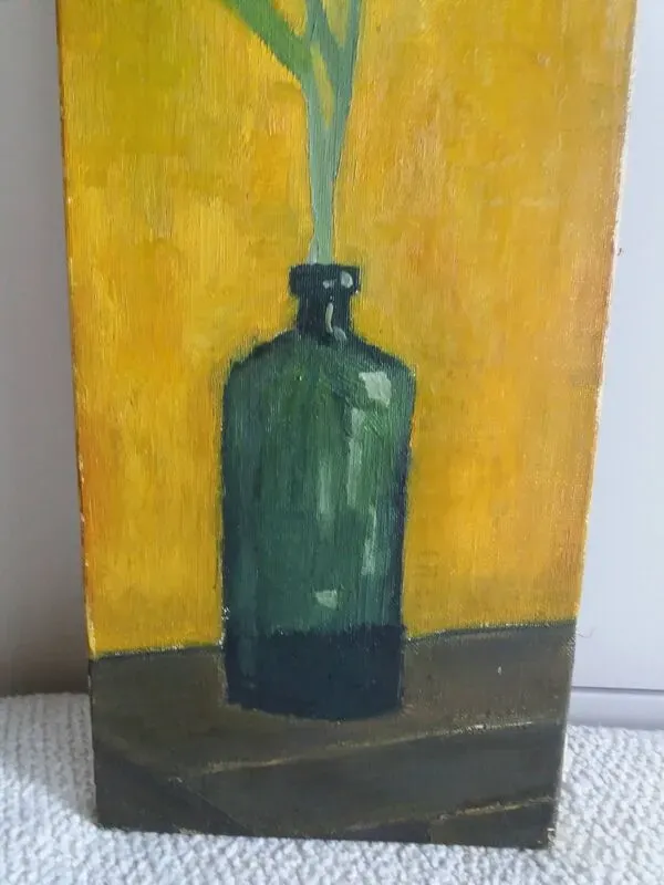 Illustration numéro 5 du produit Nature morte aux iris huile sur toile milieu xxe siecle