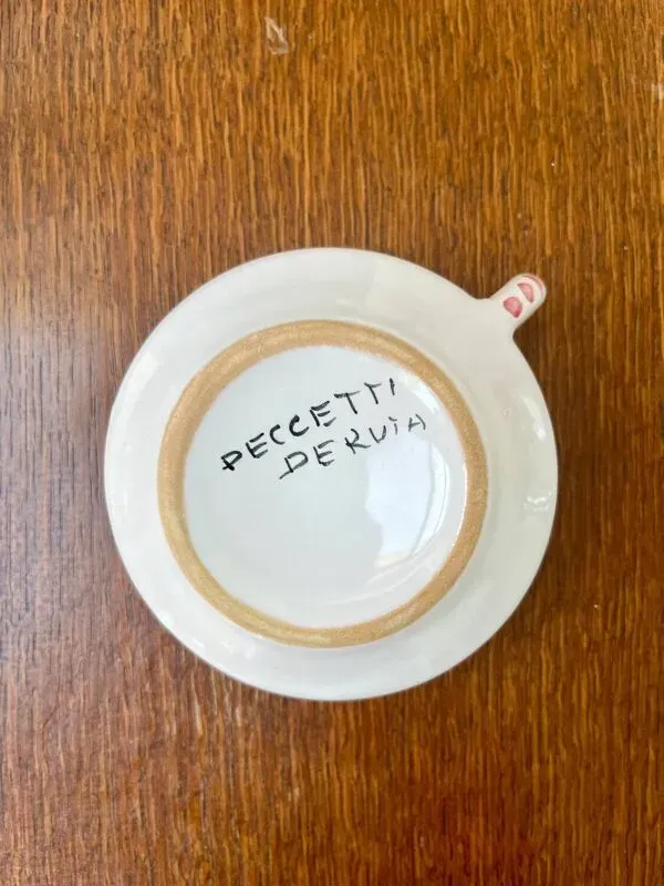 Illustration numéro 5 du produit Duo dépareillés de bougeoirs en céramique italienne