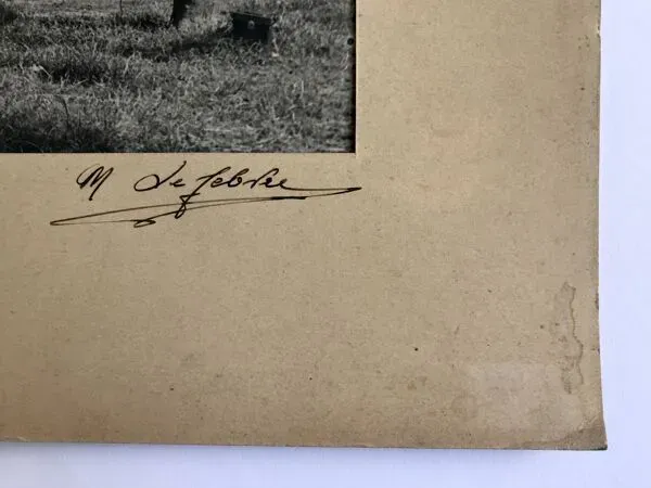 Illustration numéro 5 du produit Georges lefebvre, vieille chaumière, photo en n&b, c 1930. signée à l'encre