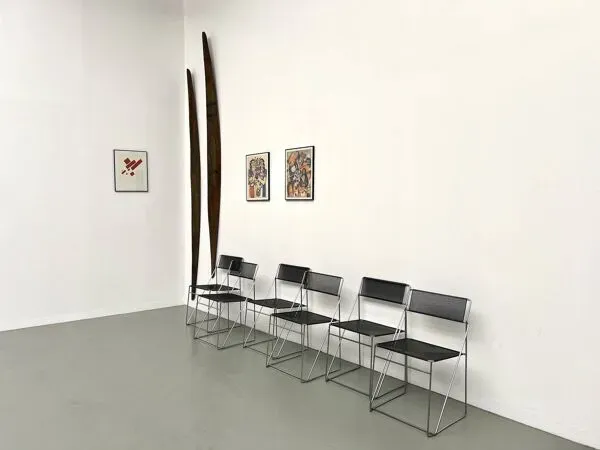 Illustration numéro 5 du produit Série de 6 chaises Nuova X-Line, 1977