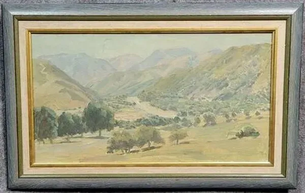 Illustration numéro 5 du produit Ecole Russe du XXeme siécle : grande huile sur toile signée et datée