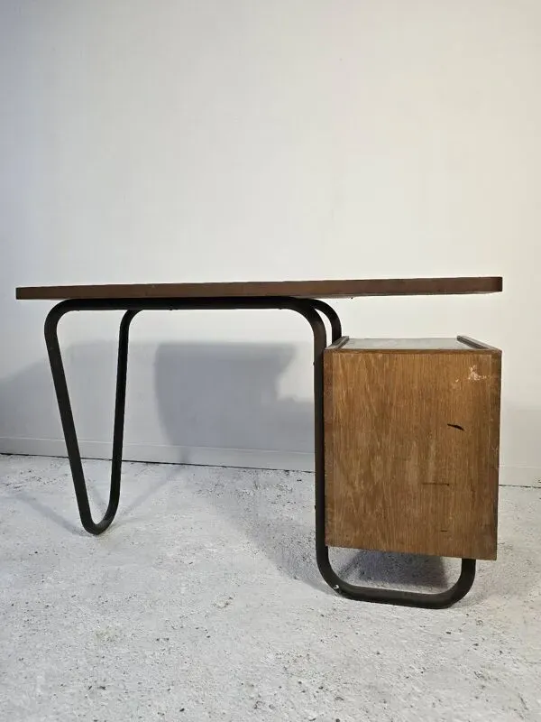 Illustration numéro 5 du produit Bureau Mobilor CAB Roger Charroy – moderniste métal bois 1950 vintage