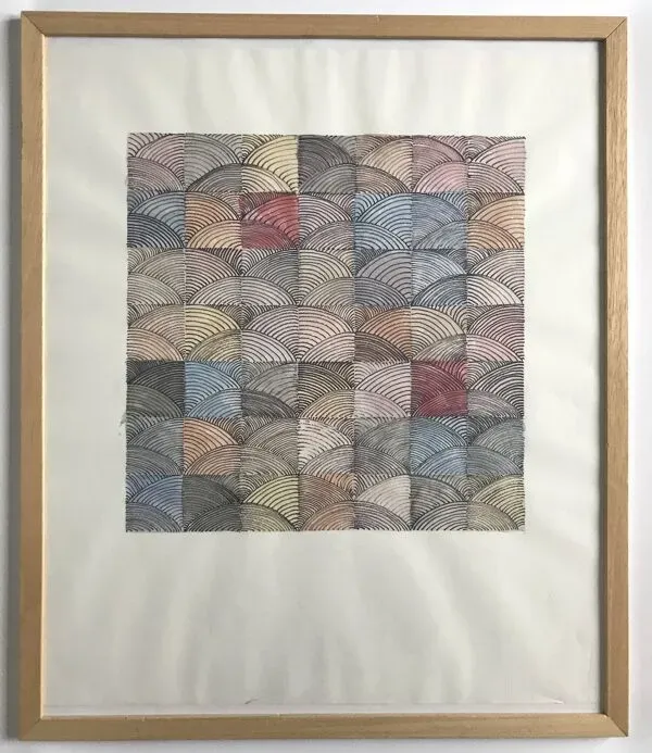 Illustration numéro 5 du produit Ecole contemporaine : technique mixte sur papier, Sans titre (coquillage), circa 2021