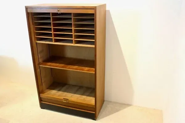 Illustration numéro 5 du produit Armoire de rangement de bureau de bibliothèque néerlandaise avec porte coulissante