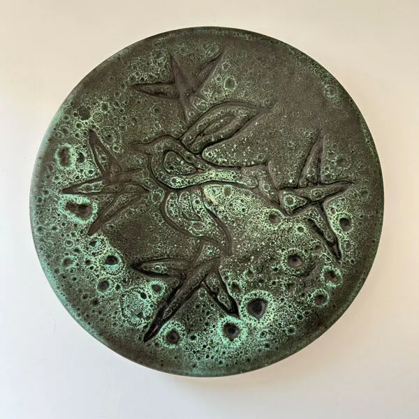 Illustration numéro 5 du produit Plat mid-century décor oiseau