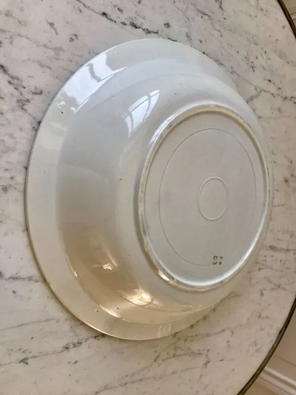 Illustration numéro 5 du produit Plat creux badonviller à carreaux années 30