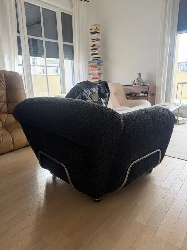 Illustration numéro 5 du produit Fauteuil club tubulaire italien 1970