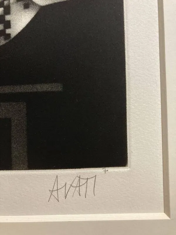 Illustration numéro 5 du produit Mario avati (1921-2009), alligator, manière noire, 1970