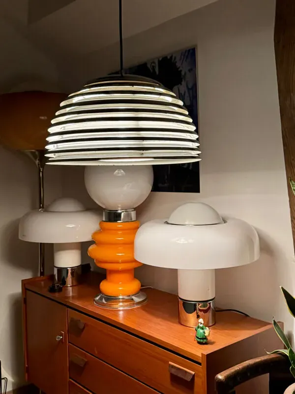 Illustration numéro 5 du produit Kazuo Motozawa, Grande Suspension ''Saturne'', Circa 1972, Lampe Métalli