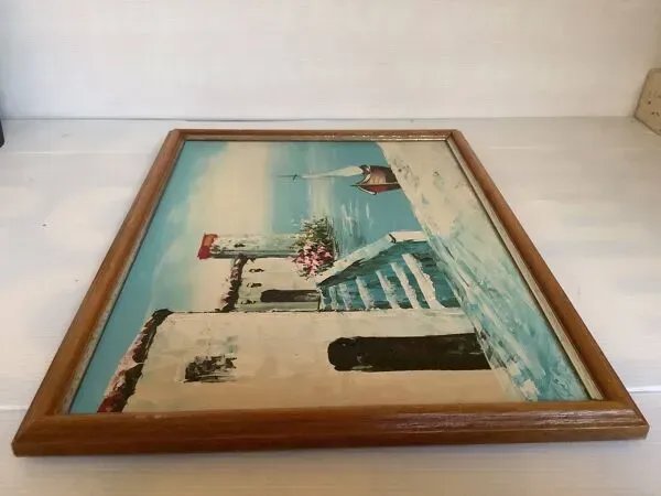 Illustration numéro 5 du produit Tableau paysage de bord de mer huile sur panneau