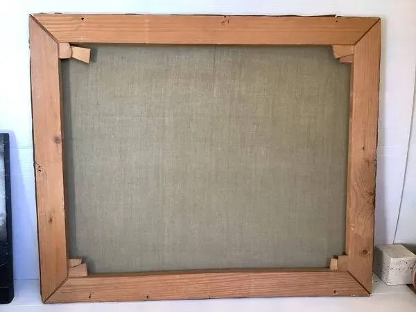 Illustration numéro 5 du produit Grand tableau paysage de montagne huile sur toile signée