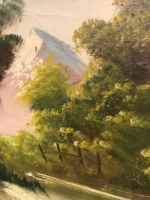 Illustration numéro 5 du produit Huile sur toile expressionniste, XXeme siècle