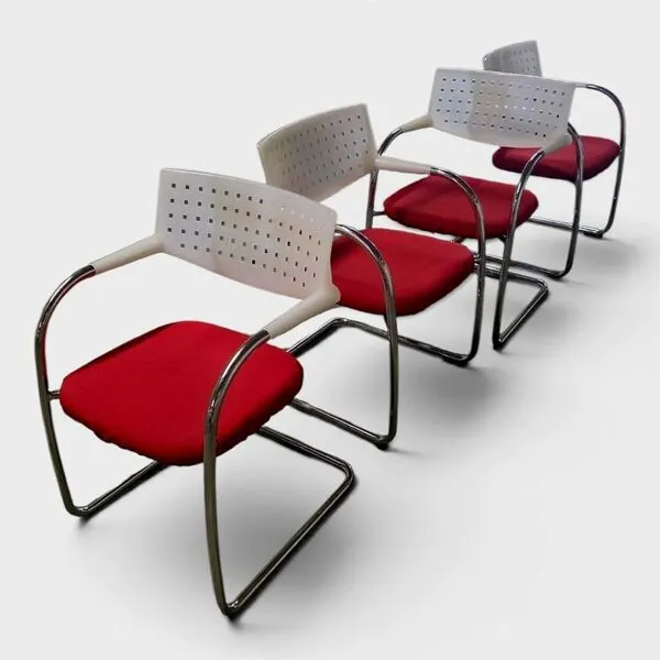 Illustration numéro 5 du produit Lot de 4 Chaises Vitra Visavis – Design Antonio Citterio