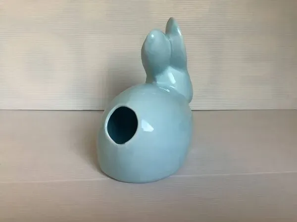 Illustration numéro 5 du produit Lapin coton faïence bleue