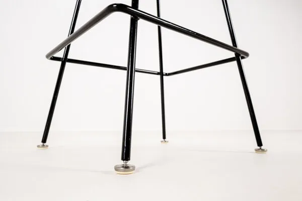 Illustration numéro 5 du produit Ensemble de 4 tabourets de bar par Harry Bertoia pour Knoll, 1980