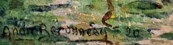 Illustration numéro 5 du produit Aquarelle impressionniste - andré beronneau - paris la seine - 1920