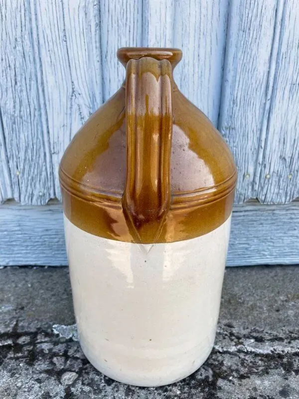 Illustration numéro 5 du produit Ancienne bonbonne ou jarre anglaise en grès vernissé