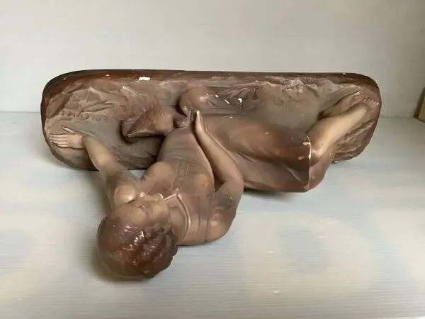 Illustration numéro 5 du produit Statue la femme aux oiseaux signée art déco