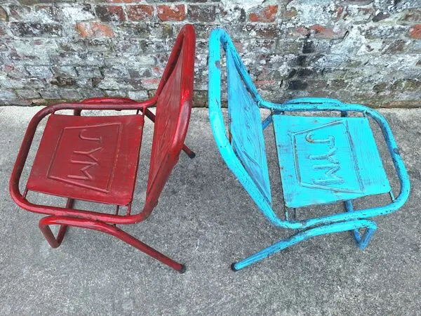 Illustration numéro 5 du produit Lot de 6 chaises vintage JYM, meubles sièges industriels