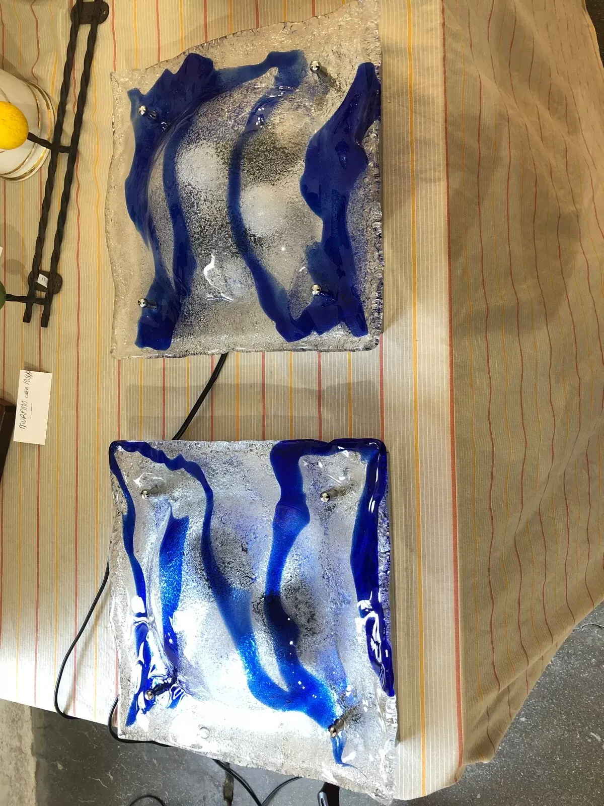 Illustration numéro 5 du produit Paire d’appliques Murano