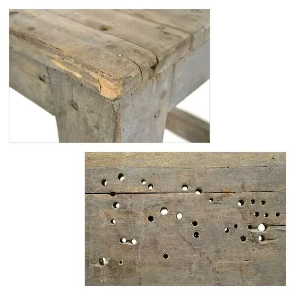 Illustration numéro 5 du produit Table de travail en bois massif (66 x 91 x 60cm)