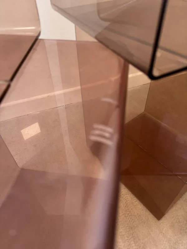 Illustration numéro 5 du produit Ensemble de 5 casiers en Plexiglas fumé