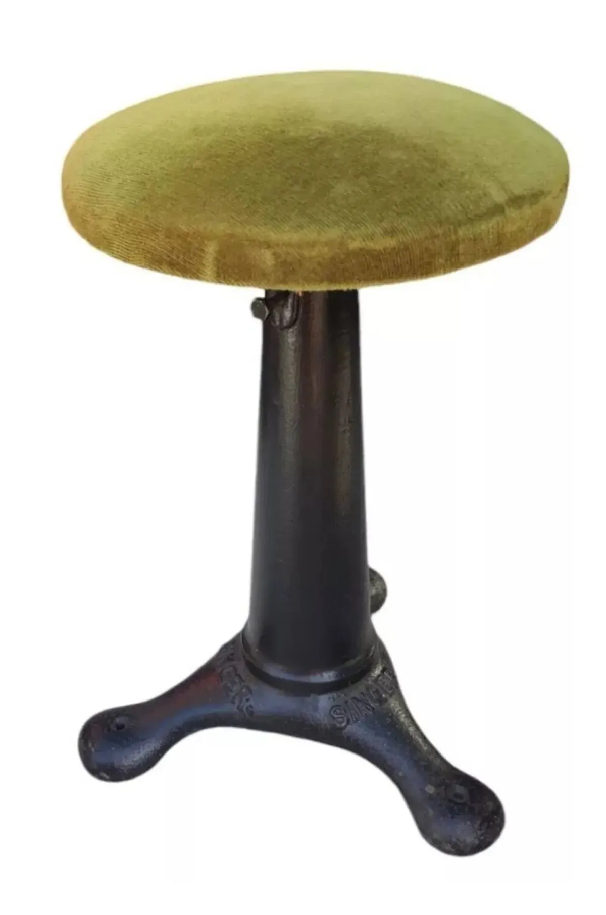 Illustration numéro 5 du produit Ancien tabouret d atelier Singer