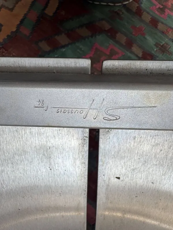 Illustration numéro 5 du produit Chaises Architecturales Postmodernes en Acier Inoxydable, France, 1980