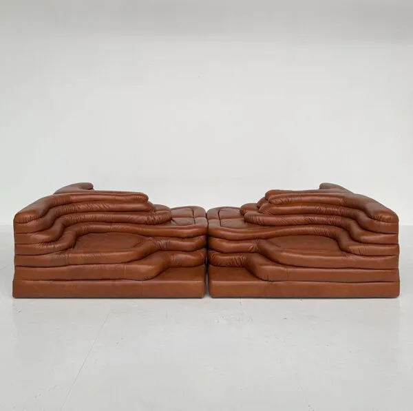 Illustration numéro 5 du produit 4-delige set de sede terrazza ds1025 by ubald klug in cognac leder