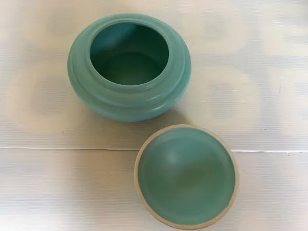 Illustration numéro 5 du produit Vide poche baguier boîte bleue turquoise