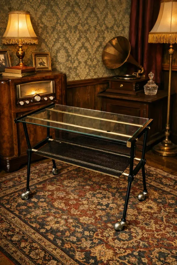 Illustration numéro 5 du produit Desserte Vintage Metal