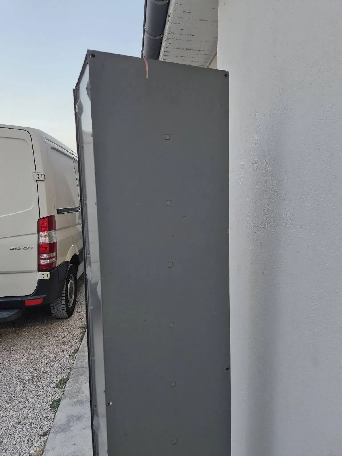 Illustration numéro 5 du produit Meuble à clapets rangement classeur ''Ronéo'' métallique 1950s industriel