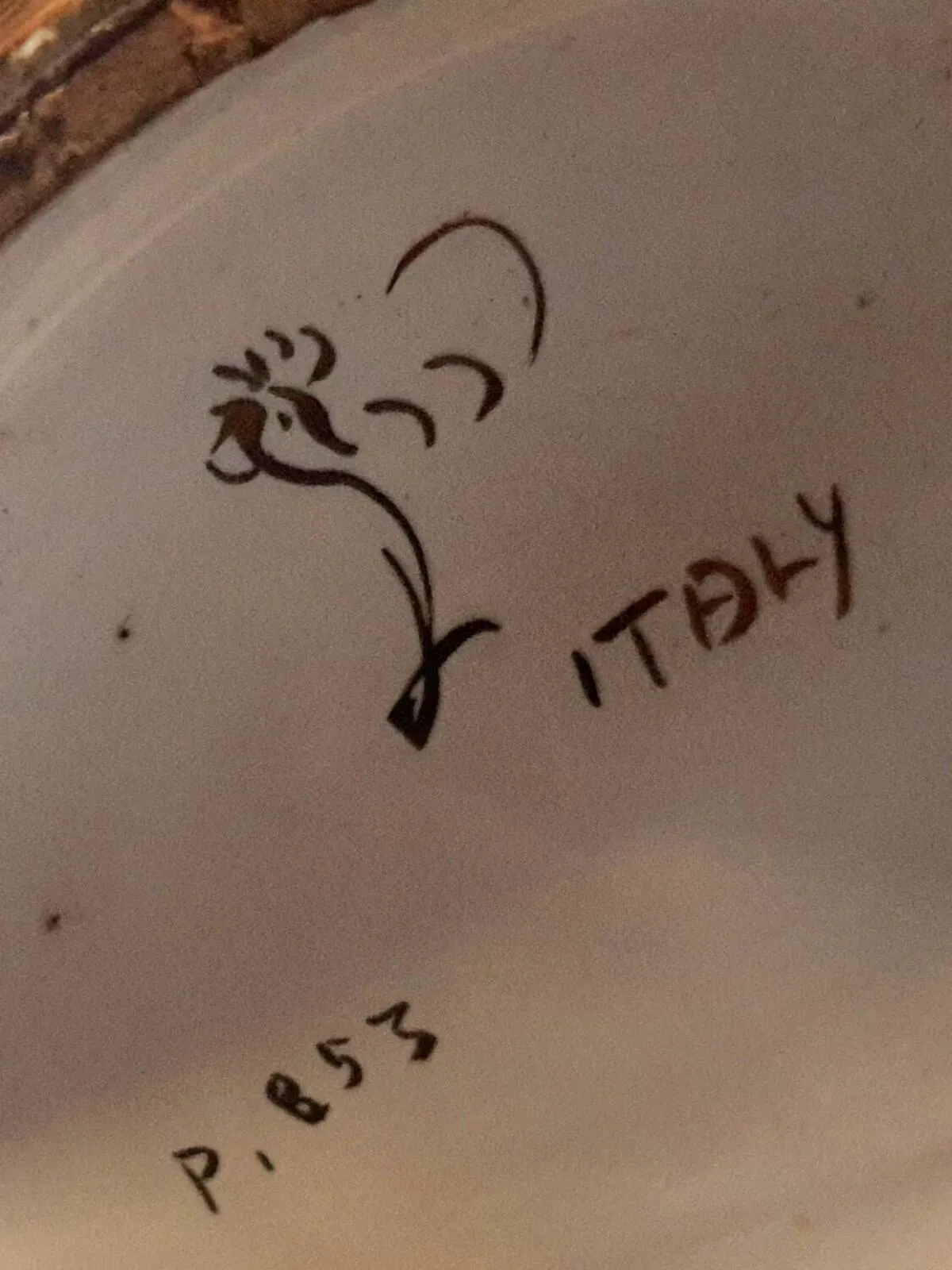 Illustration numéro 5 du produit Vase italien artisanale en céramique vintage