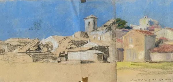 Illustration numéro 5 du produit Tableaux Bouc-Bel-Air d'Ed. Pannetier (1884-1965) Provence panoramique
