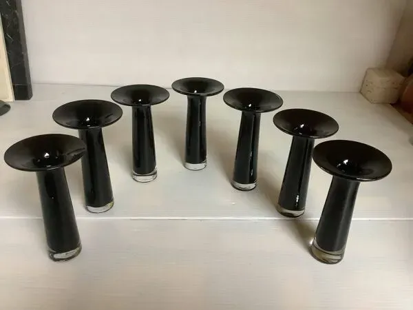 Illustration numéro 5 du produit Sept vases bougeoirs pâte de verre Maria Vinka