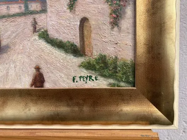 Illustration numéro 5 du produit École Française du XXe siècle, Bord de mer Méditerranéen, huile sur panneau