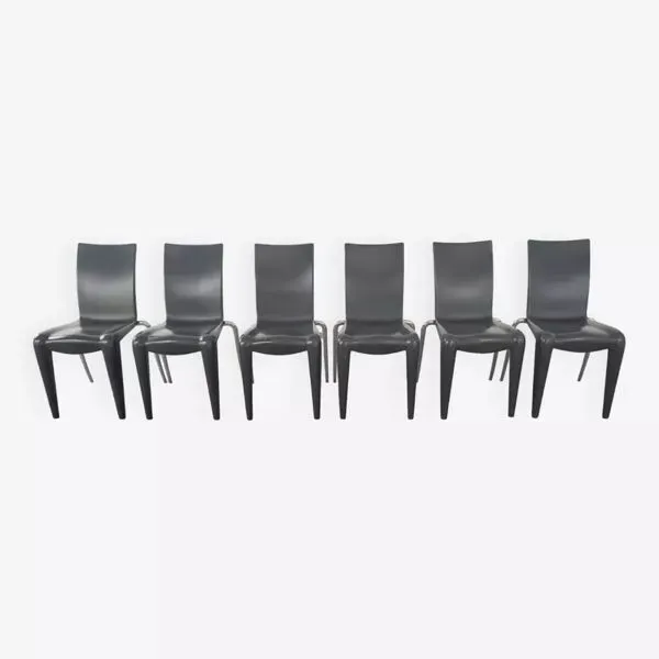 Illustration numéro 5 du produit Suite de 6 chaises Louis 20 design années 90 par Philippe Starck pour Vitra