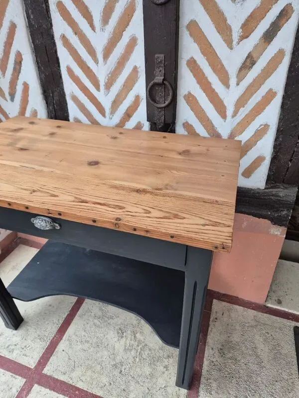 Illustration numéro 5 du produit Table console bureau bois