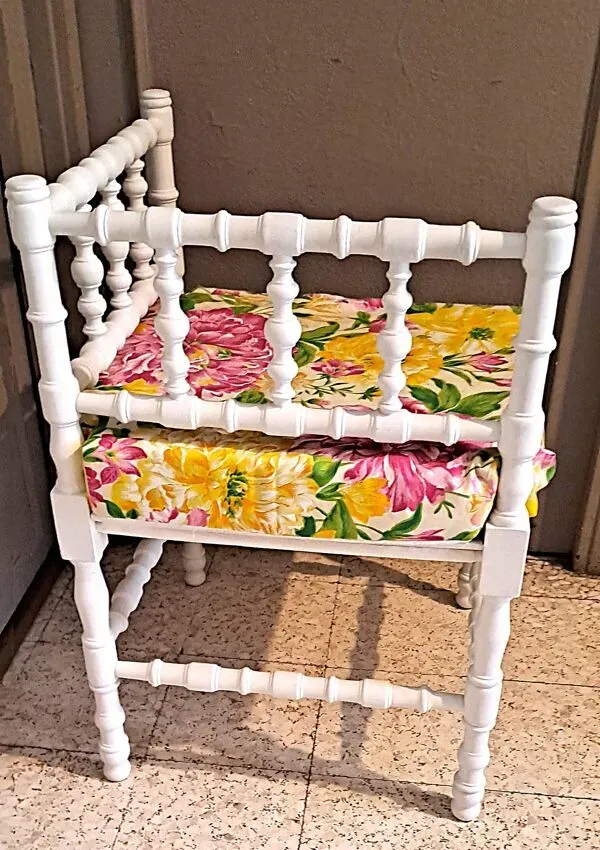 Illustration numéro 5 du produit Fauteuil Tissu et bois d'angle confort relax 1920