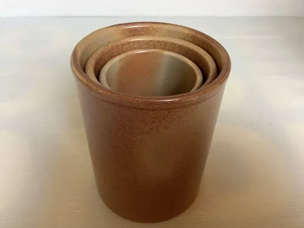 Illustration numéro 5 du produit Trio de vases cigognes grès de Rigny