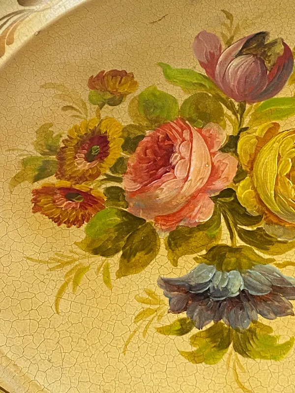 Illustration numéro 5 du produit Plateau rond en tôle peinte, Napoléon III
