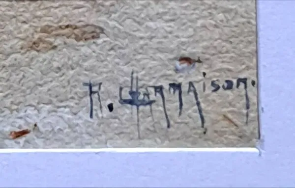 Illustration numéro 5 du produit Aquarelle impressionniste signée Raymond CHARMAISON - Ecole française - PARIS - circa 1920